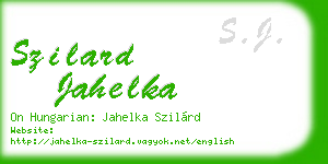 szilard jahelka business card